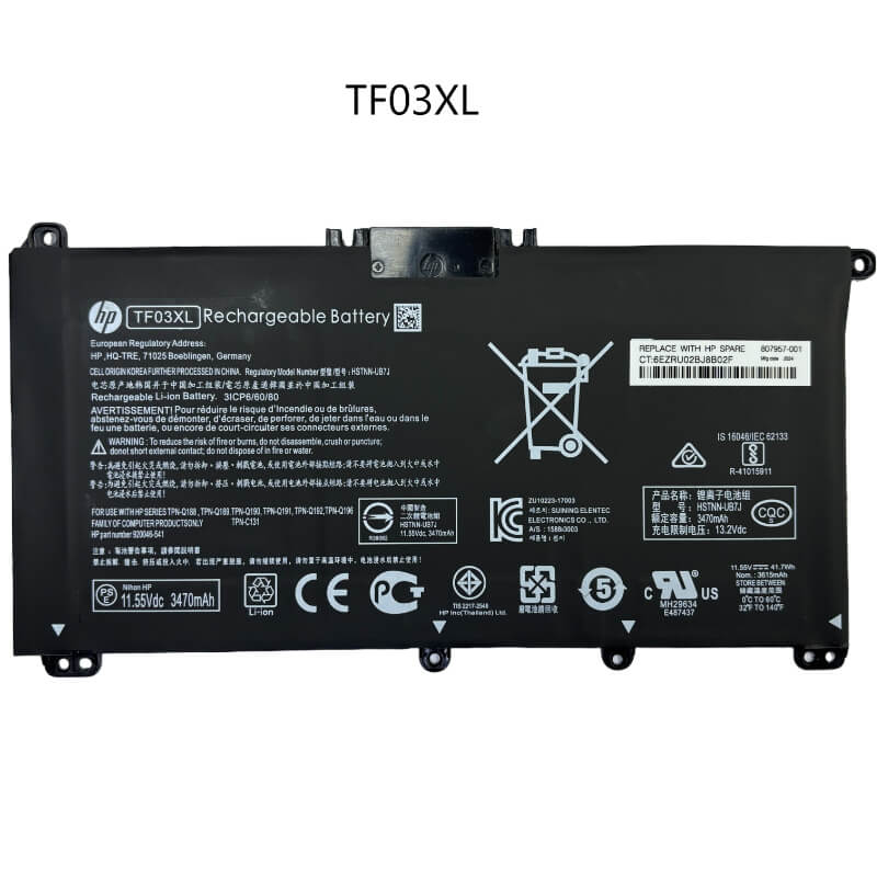BATERIA HP TF03XL INTERNA