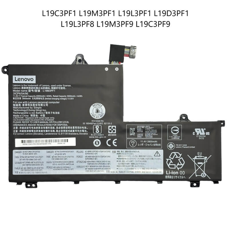 BATERIA LENOVO L19C3PF1 L19M3PF1 L19L3PF1 L19D3PF1 L19L3PF8 L19M3PF9 L19C3PF9