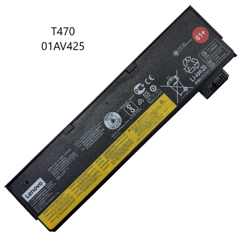BATERIA LENOVO T470 SIN GANCHO 01AV425 61+
