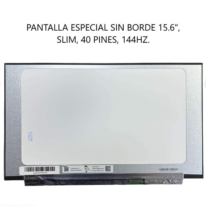 PANTALLA ESPECIAL SIN BORDE 15.6 SLIM 40P B156HAN07Z.1 144HZ