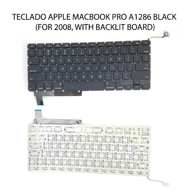 TECLADO APPLE Macbook Pro A1286 US BLACK