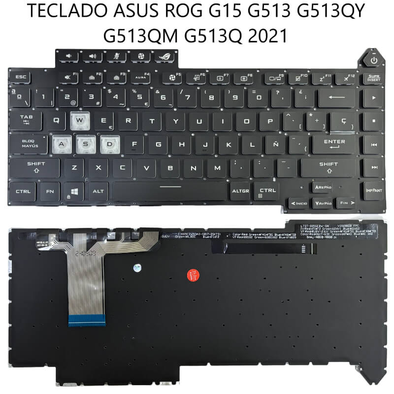 TECLADO ASUS ROG G15 G513 G513QY G513QM G513Q 2021