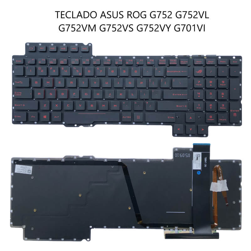 TECLADO ASUS ROG G752 G752VL G752VM G752VS G752VY G701VI