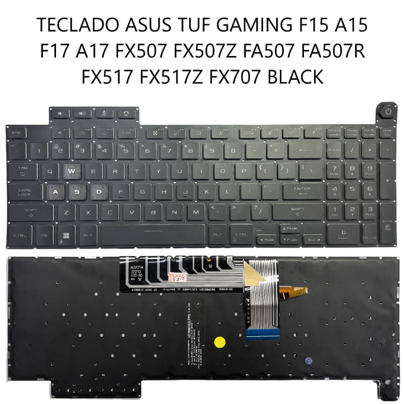 TECLADO ASUS TUF GAMING F15 A15 F17 A17 FX507 FX507Z FA507 FA507R FX517