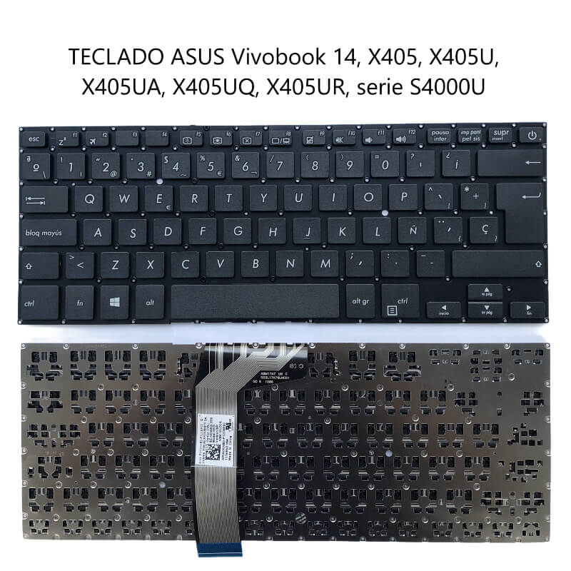 TECLADO ASUS Vivobook 14, X405, X405U, X405UA, X405UQ, X405UR