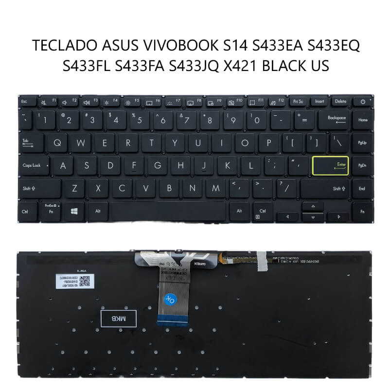 TECLADO ASUS VIVOBOOK S14 S433EA S433EQ S433FL S433FA S433JQ X421