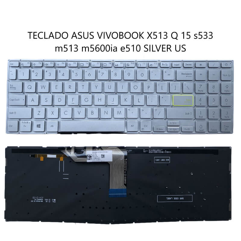 TECLADO ASUS Vivobook X513 Q 15 s533 m513 m5600ia e510