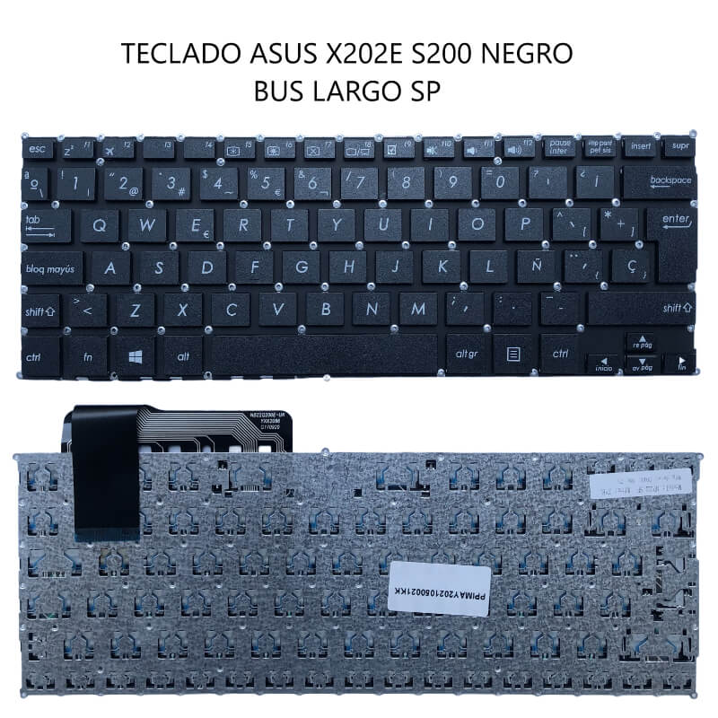 TECLADO ASUS X202E S200 NEGRO BUS LARGO SP