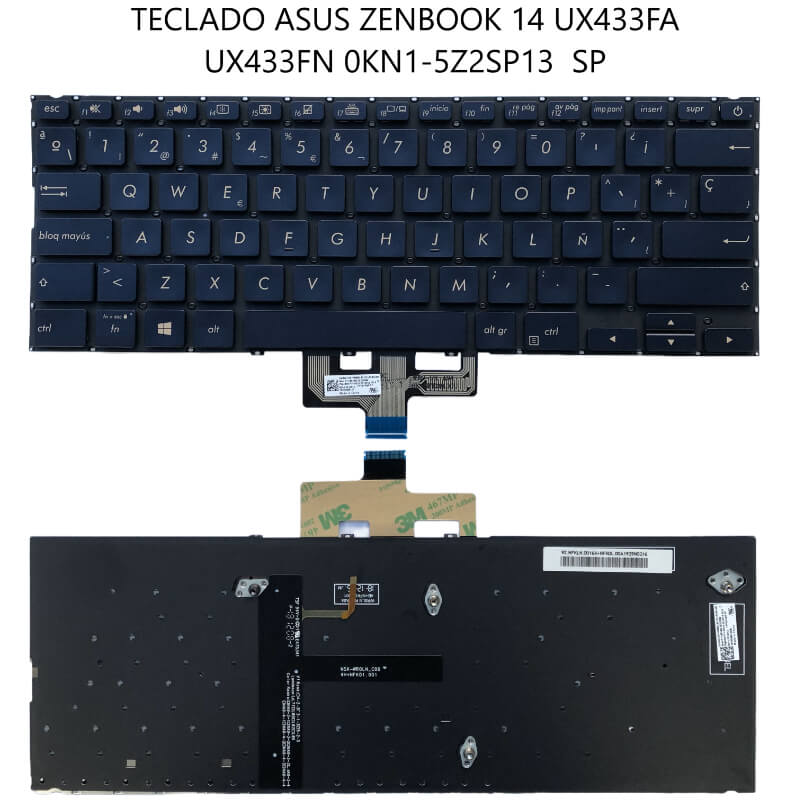 TECLADO ASUS ZENBOOK 14 UX433FA UX433FN