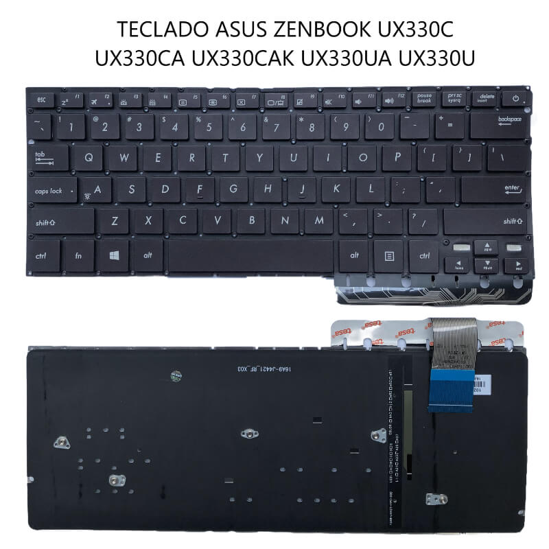 TECLADO ASUS ZENBOOK UX330C UX330CA UX330CAK UX330UA UX330U