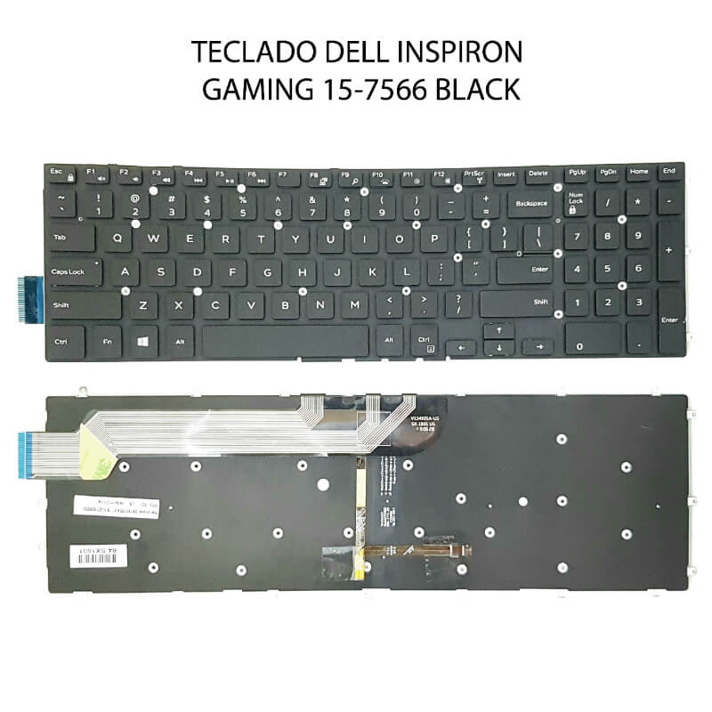 TECLADO DELL Inspiron Gaming 15-7566 BLACK