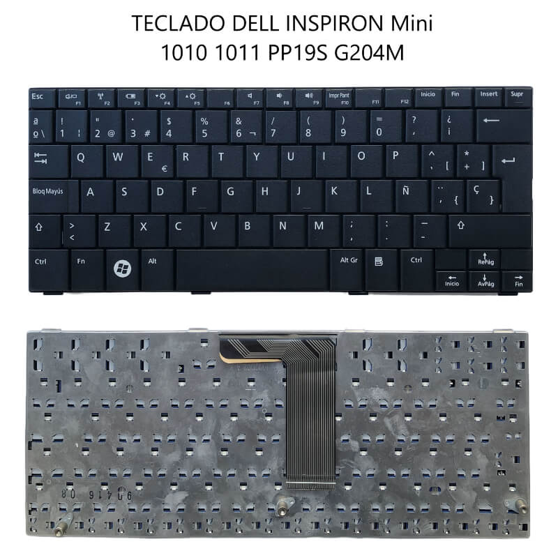 TECLADO DELL INSPIRON Mini 1010 1011 PP19S G204M