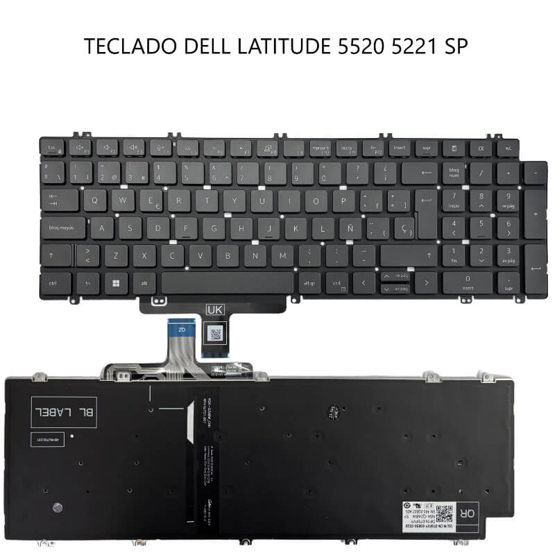 TECLADO Dell Latitude 5520 5221