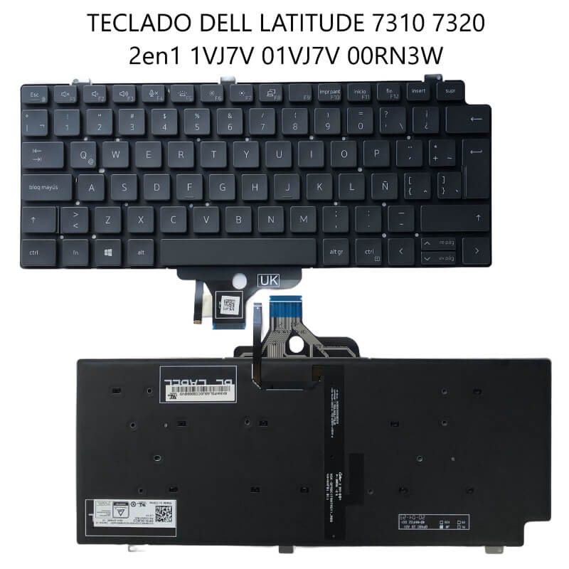 TECLADO Dell latitude 7310 7320 2 en 1
