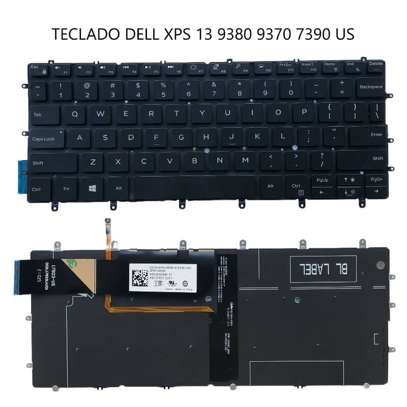 TECLADO Dell XPS 13 9380 9370 7390