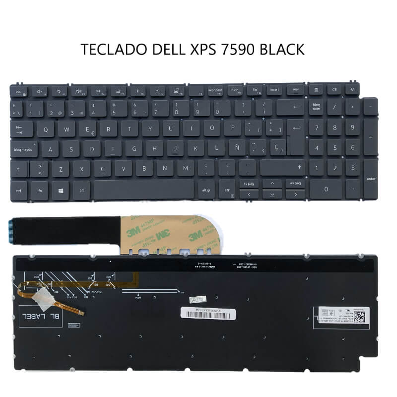 TECLADO DELL XPS 7590 BLACK
