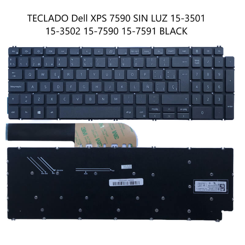 TECLADO Dell XPS 7590 SIN LUZ 15-3501 15-3502 15-7590 15-7591