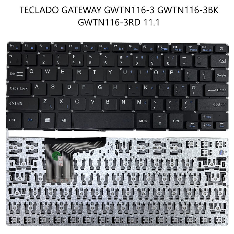 TECLADO GATEWAY GWTN116-3 GWTN116-3BK GWTN116-3RD 11.1