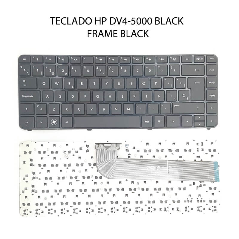 TECLADO HP DV4-5000 BLACK AND WHITE