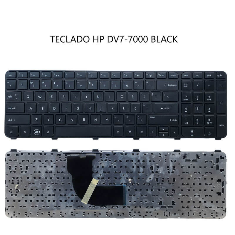 Teclado HP DV7-7000 BLACK(Without FRAME,Without Foil)