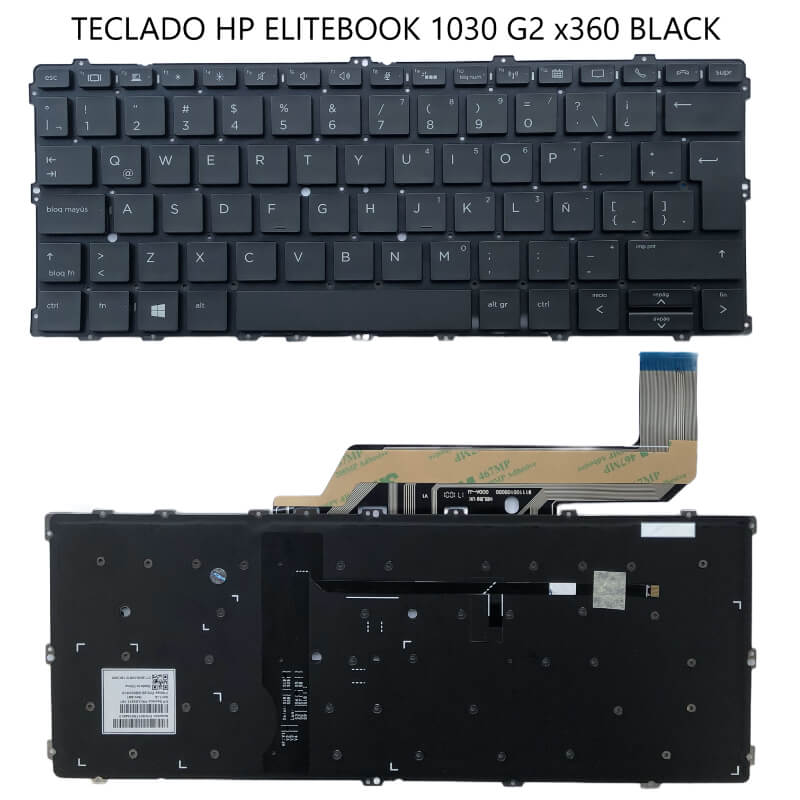 TECLADO HP EliteBook 1030 G2 x360 BLACK With Backlit Win8