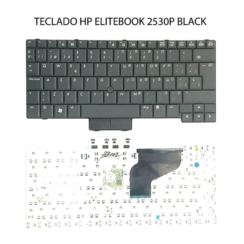 TECLADO HP ELITEBOOK 2530P BLACK(Without FRAME,With pint stick)