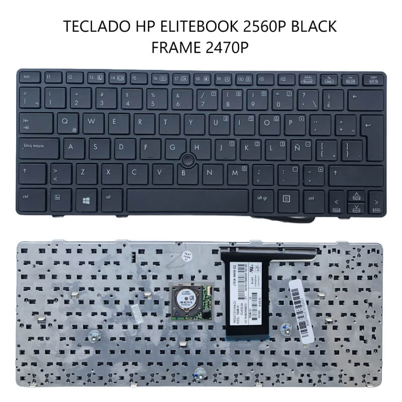 TECLADO HP ELITEBOOK 2560P BLACK FRAME 2470P