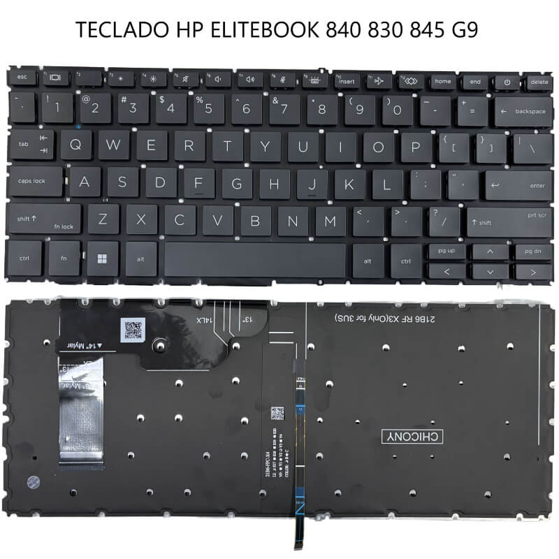 TECLADO HP EliteBook 840 830 845 G9 BLACK(backlit WIN8)
