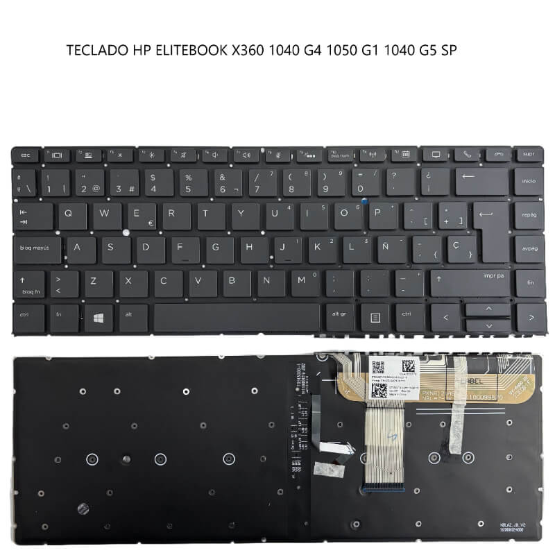 TECLADO HP Elitebook X360 1040 G4 1050 G1 1040 G5 SP