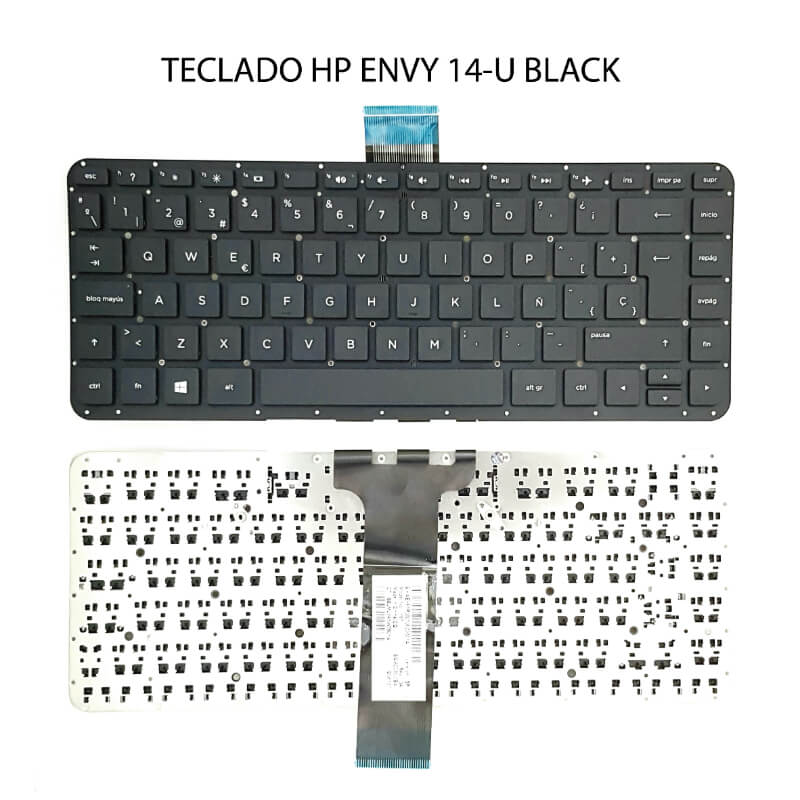TECLADO HP ENVY 14-U BLACK (Without FRAME,Without Foil, For Win8)
