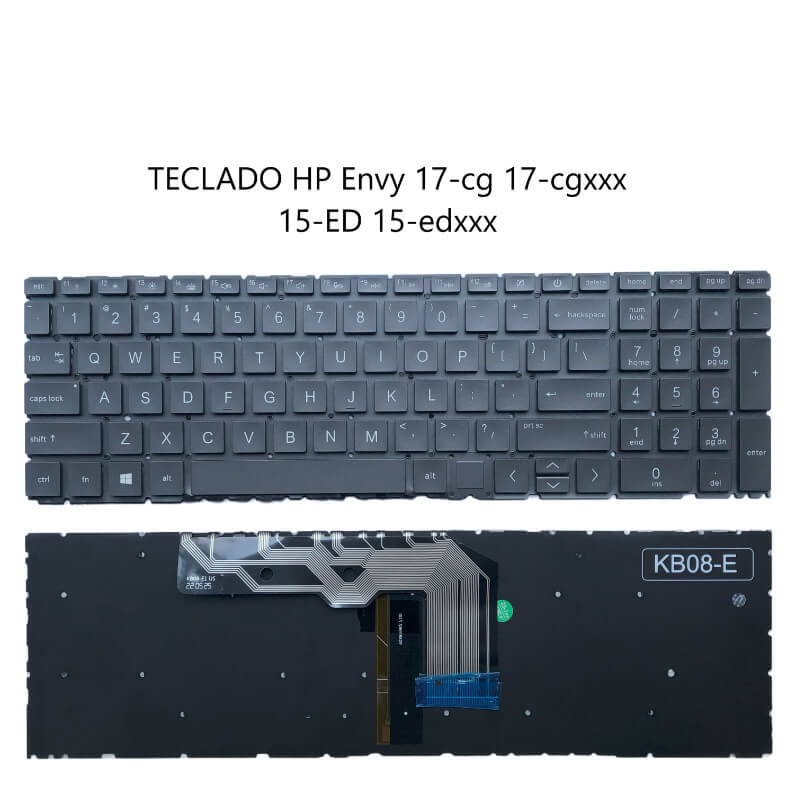 TECLADO HP Envy 17-cg 17-cgxxx,15 - ED 15-edxxx BLACK ?Backlit ?win8 ?