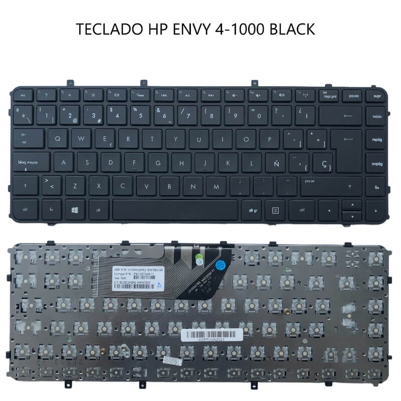 Teclado HP ENVY 4-1000 BLACK(Without FRAME,without