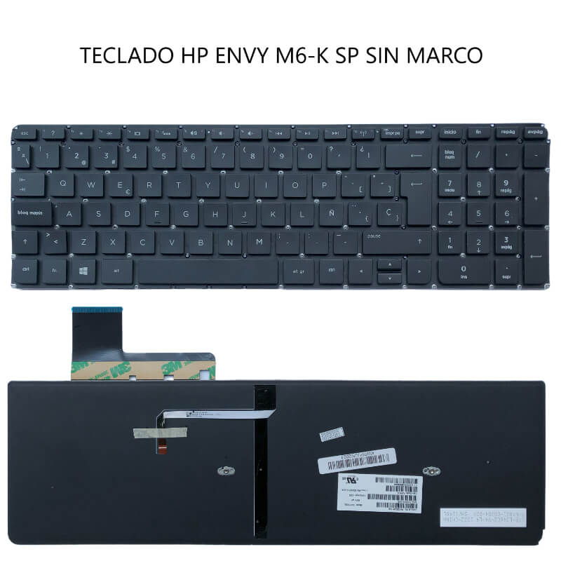 TECLADO Hp Envy M6-K Black