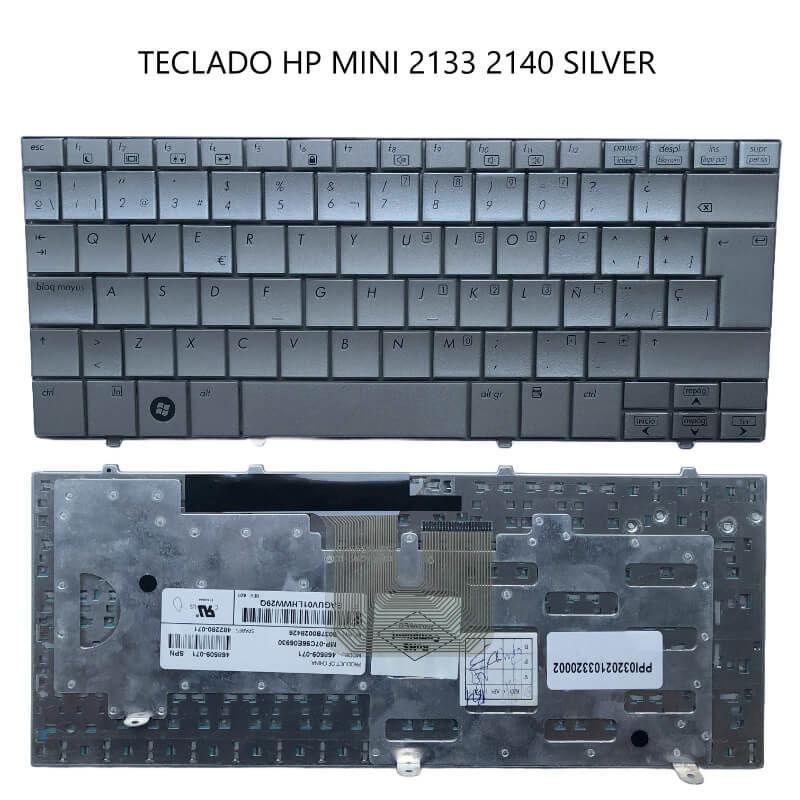 TECLADO HP MINI 2133 2140 SILVER