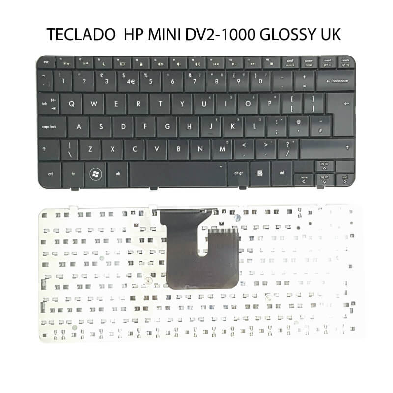 Teclado HP MINI DV2-1000 GLOSSY UK