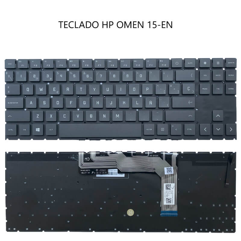 TECLADO HP OMEN 15-EN BLANCO US