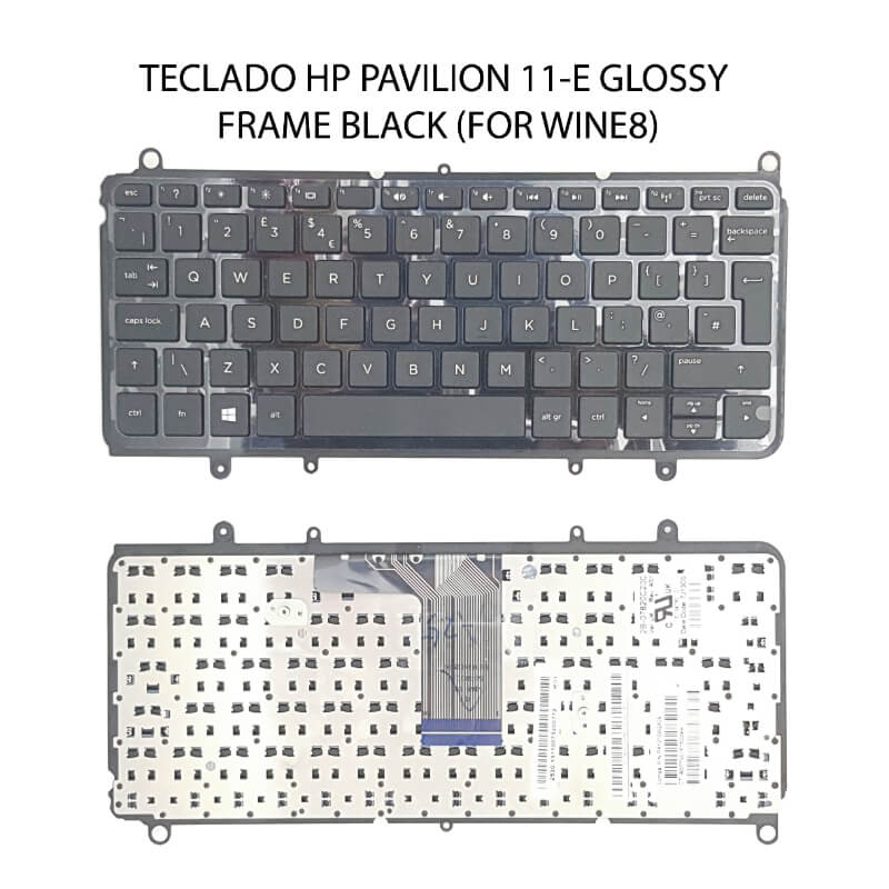 TECLADO HP Pavilion 11-e GLOSSY FRAME BLACK(For Win8)