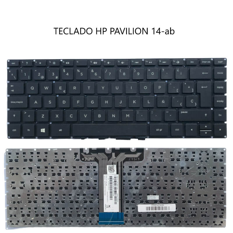 TECLADO hp Pavilion 14-ab SP ENTER GRANDE BLAK M3-U
