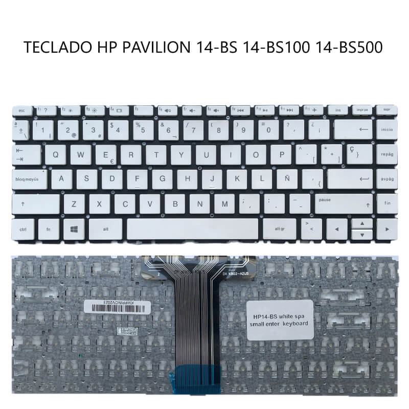 TECLADO HP Pavilion 14-BS 14-BS100 14-BS500 WHITE