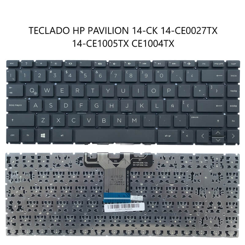 TECLADO HP Pavilion 14-CK BLACK(Without FRAME) 14-CE0027TX 14-CE1005TX CE1004TX
