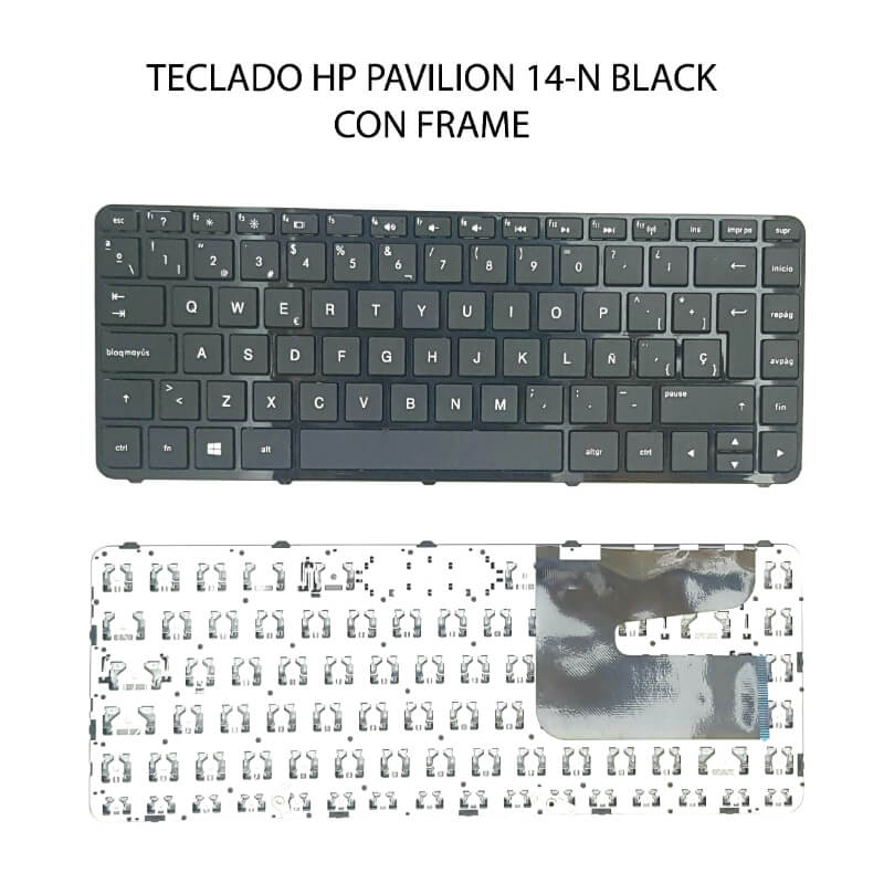 TECLADO HP Pavilion 14-N BLACK CON FRAME