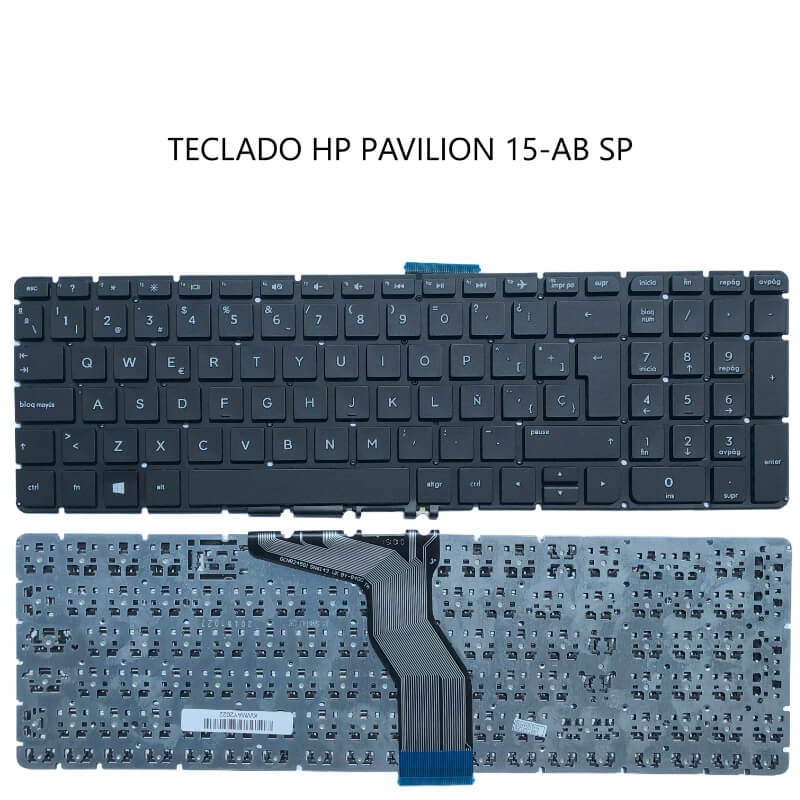 TECLADO HP Pavilion 15-AB SP ENTER GRANDE BLACK (Without FRAME,Without Foil,Win8)