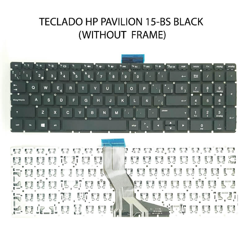 TECLADO HP Pavilion 15-BS BLACK (Without FRAME,Wit