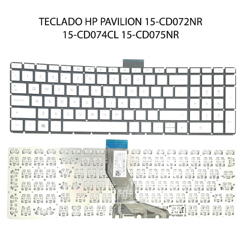 TECLADO HP Pavilion 15-BS SILVER 15-cd074cl 15-cd075nr