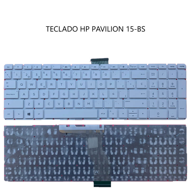 TECLADO HP Pavilion 15-BS WHITE (Without FRAME,Win8)