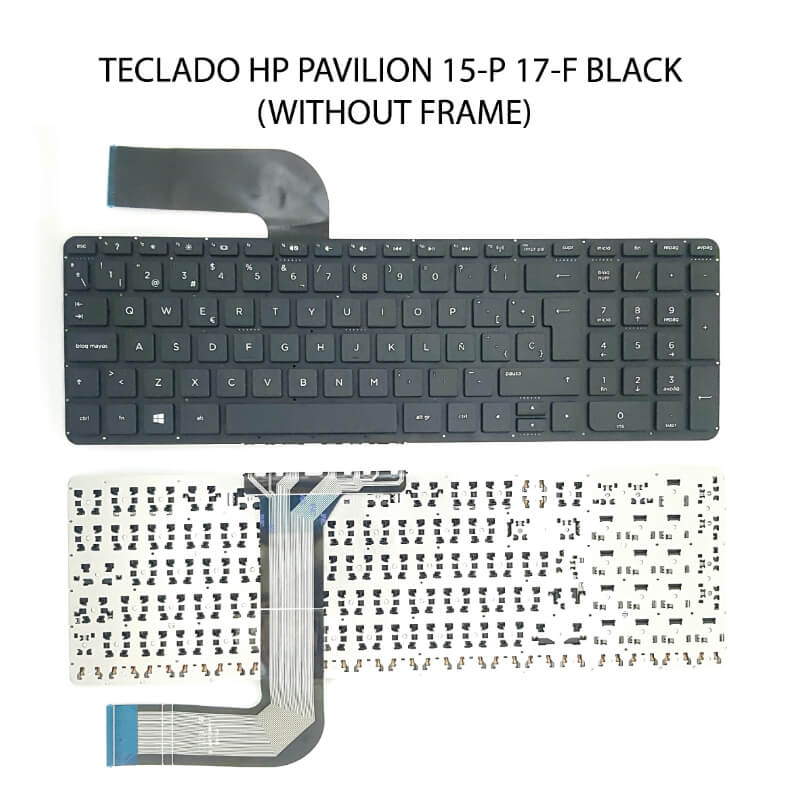 Teclado HP Pavilion 15-P 17-F SP ENTER GRANDE BLACK (Without FRAME