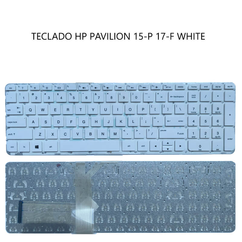 TECLADO HP Pavilion 15-P 17-F WHITE (Without FRAME,Without Foil,Win8)