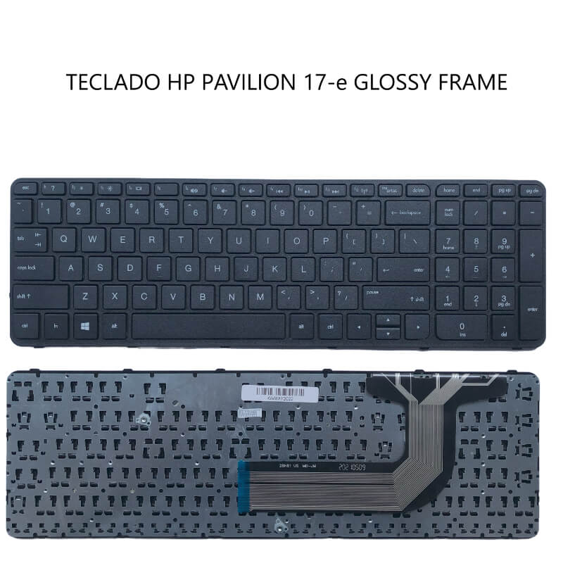 TECLADO HP Pavilion 17-e GLOSSY FRAME BLACK(Win8)