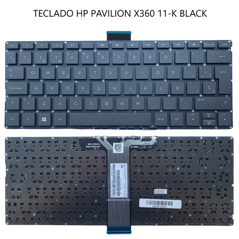 TECLADO HP Pavilion X360 11-K BLACK(Without FRAME ,WIN8) SP
