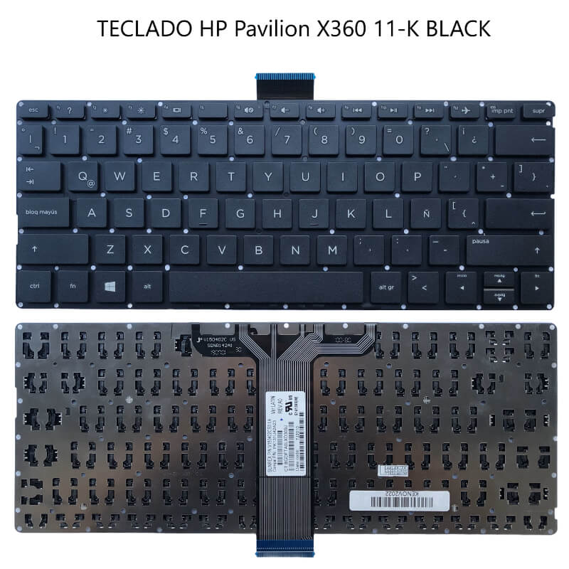 TECLADO HP Pavilion X360 11-K BLACK(Without FRAME ,WIN8) US